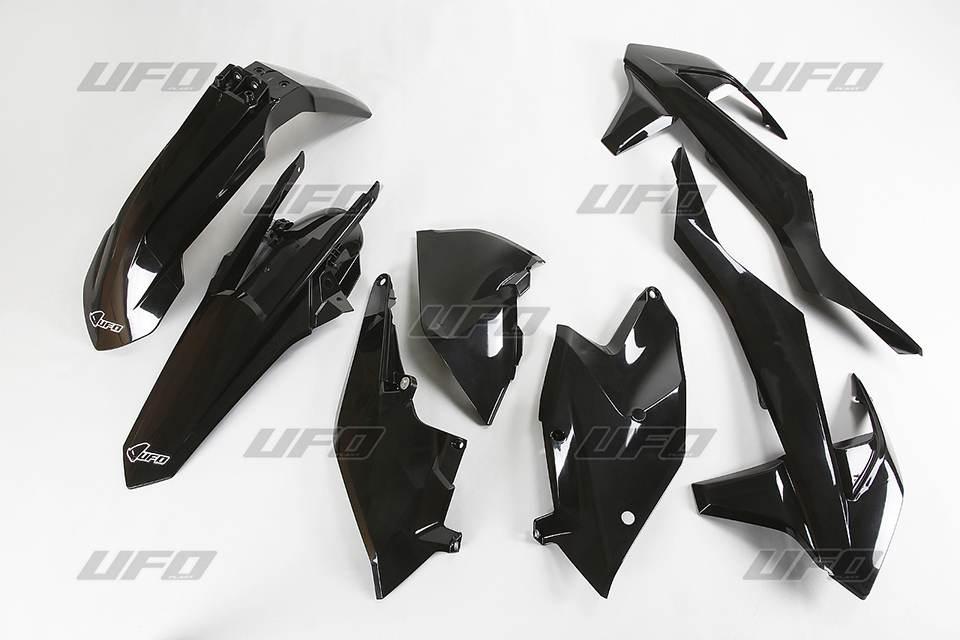 Ufo Komplet Plastików Ktm Exc/Exc-F Tpi '17-'19, Kolor Czarny Kt518E001