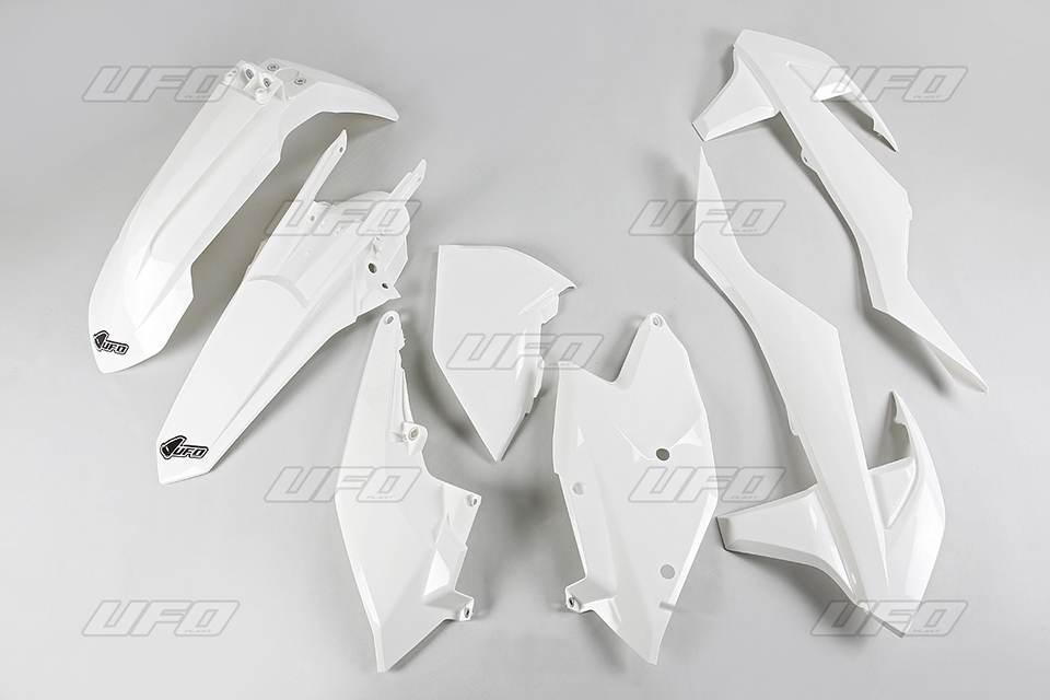 Ufo Komplet Plastików Ktm Exc/Exc-F Tpi '17-'19, Kolor Biały Kt518E047