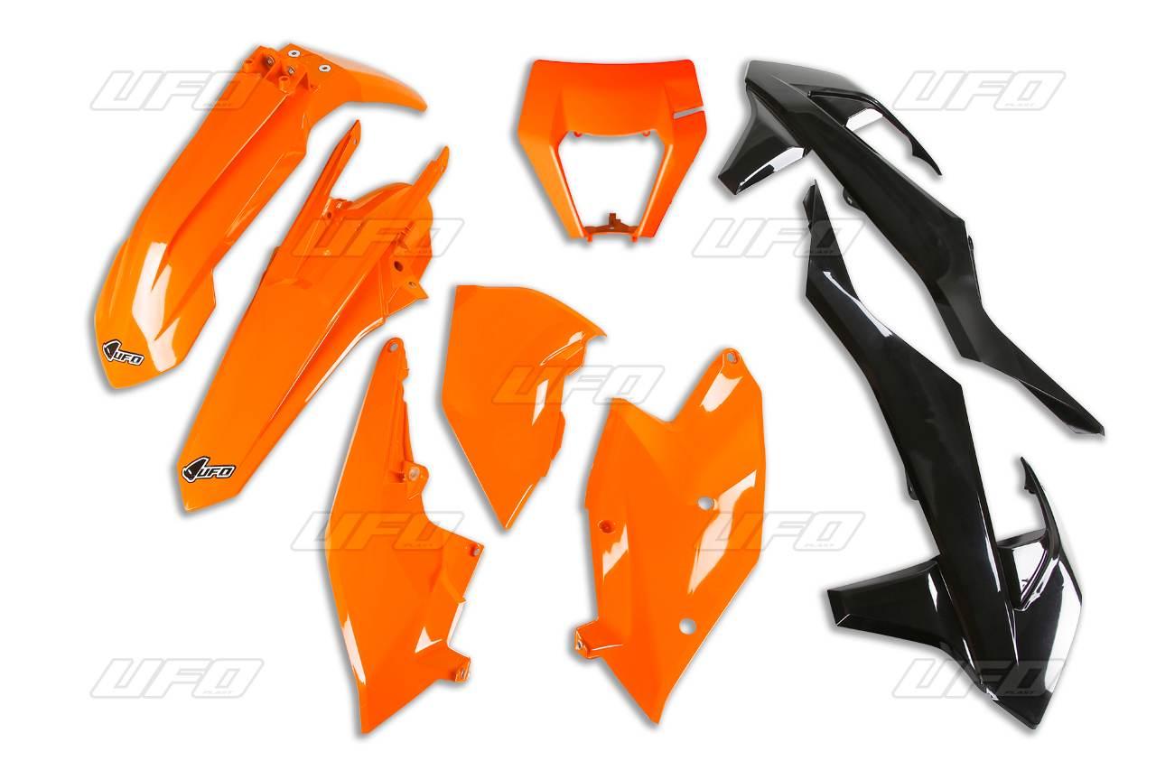 Ufo Komplet Plastików Ktm Exc/Exc-F Tpi '17-'19 Z Osłoną Lampy Kolor Oem Po