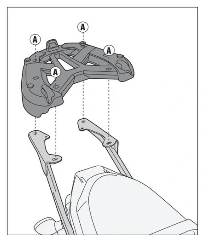 Kappa Stelaż Kufra Centralnego Yamaha Mt 07 700 14-17 Bez Płyty