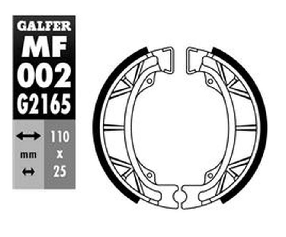 Galfer Szczęki Hamulcowe Tył/Przód Honda Bali 50/100 '95-, Cg 125 '80-'03 - zdjęcie 2