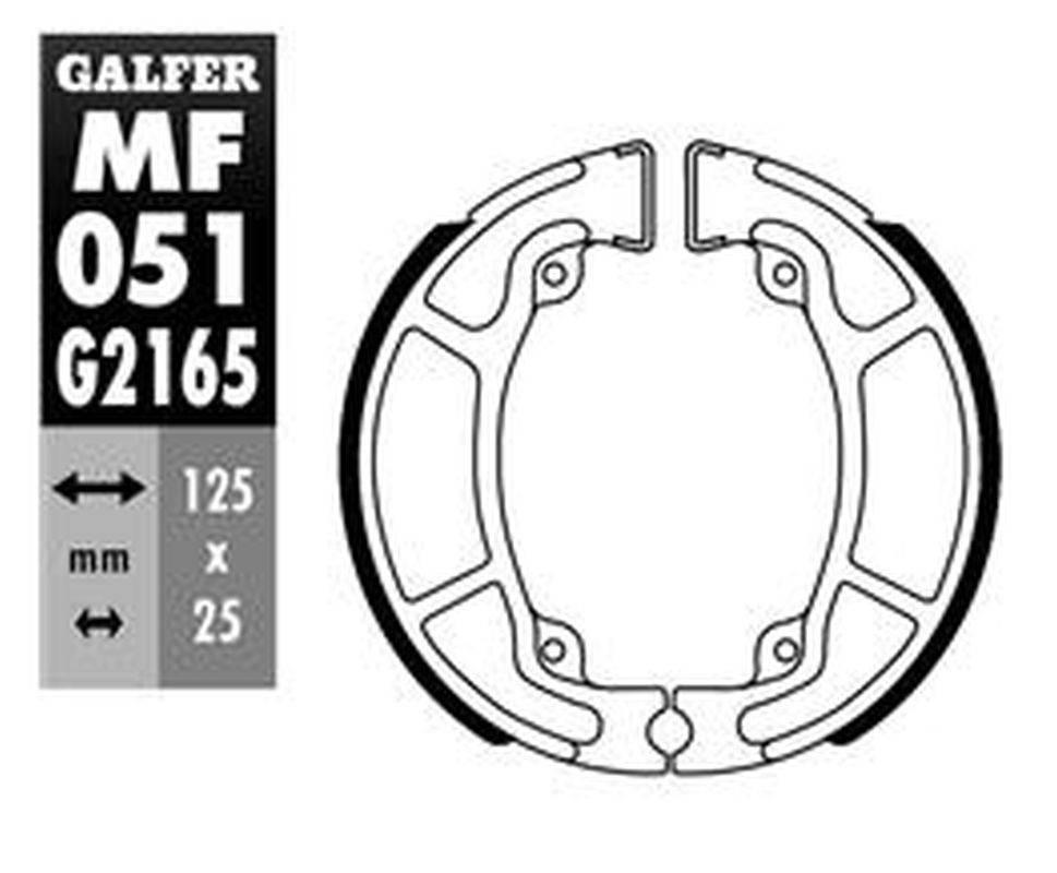 Galfer Szczęki Hamulcowe Tył Honda Cbf 125 '09-, Cbf 150/250 '04-'15, Dylan - zdjęcie 2