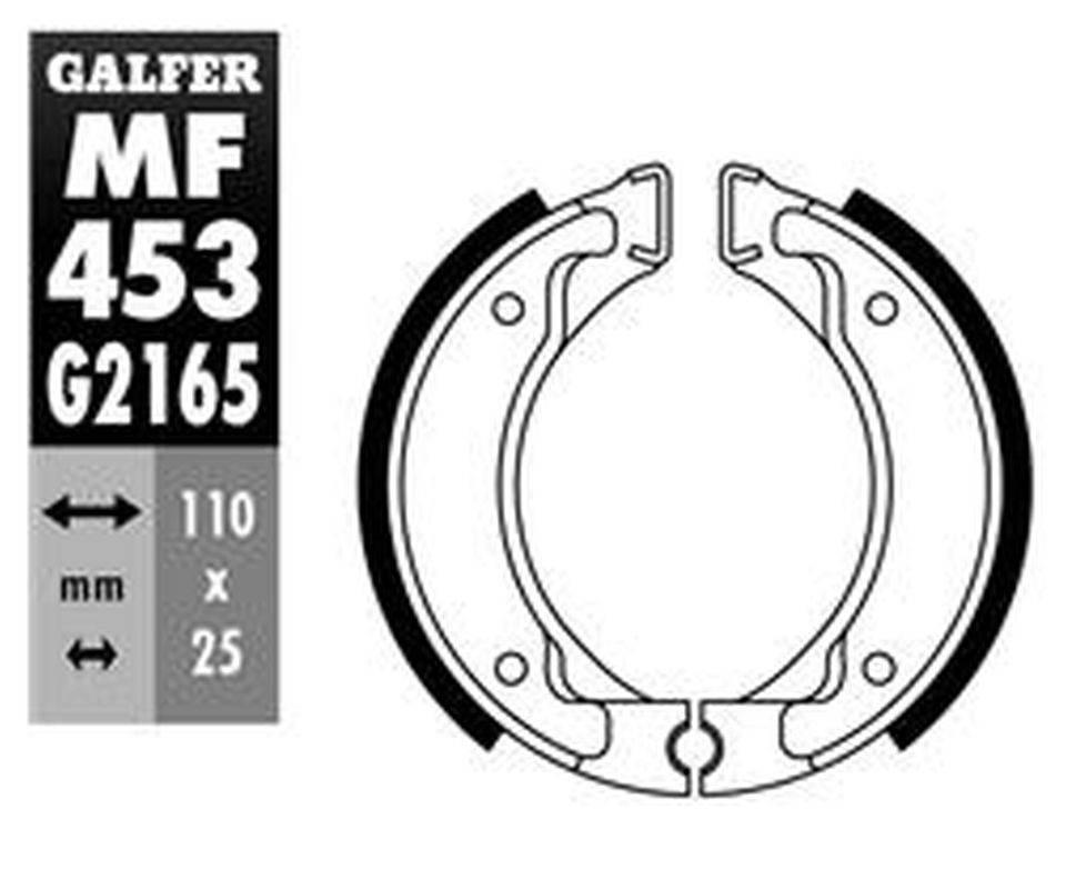 Galfer Szczęki Hamulcowe Tył Yamaha Breeze 50 '95-, Bws 50 '91-'95, Bws 65 - zdjęcie 2