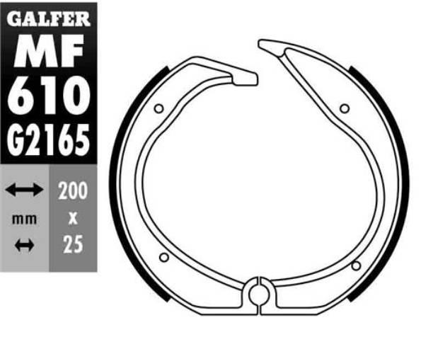 Galfer Szczęki Hamulcowe Tył Bmw R 100Gs/Pd '88-'94, R 100Rs '81-'82, R 45/