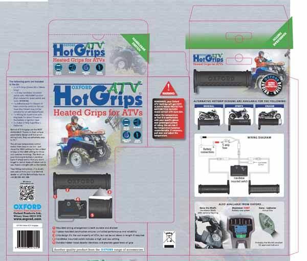 Oxford Manetki Podgrzewane Oxford Essential Atv/Quad Z Panelem Sterującym D