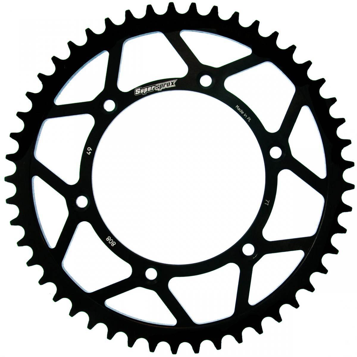 Supersprox Zębatka Tylna 808 49 Suzuki Rm/Rmz Jtr808.49 Kolor Czarny Stalow