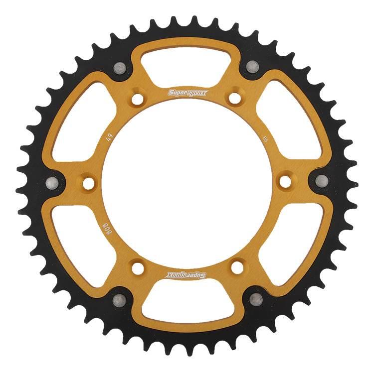 Supersprox Zębatka Tylna 808 49 Stealth Stalowo-Aluminiowa Suzuki Rm/Rmz Jt