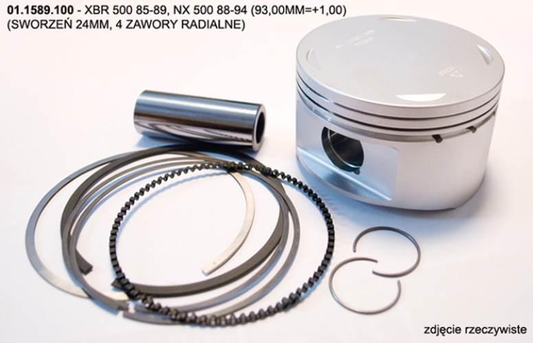 Prox Tłok Honda Xbr 500 85-89, Nx 500 88-94 93,00Mm=+1,00 Sworzeń 24Mm, 4 Z