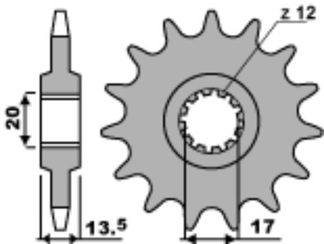 Pbr Zębatka Przednia 154 13 18Nc Łańc. 428 Made In Italy