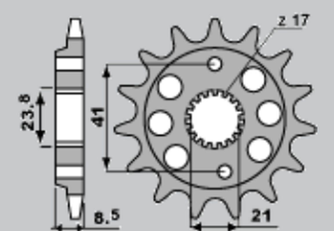 Cht Zębatka Przednia 2071 14 Honda Xr 400R 96-00, Trx 400Rx 99-04 4049-14 J