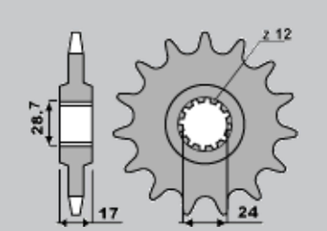 Cht Zębatka Przednia 2073 15 Honda Cb 600 Hornet '98-'06, Cbf 600 '04-'07 J