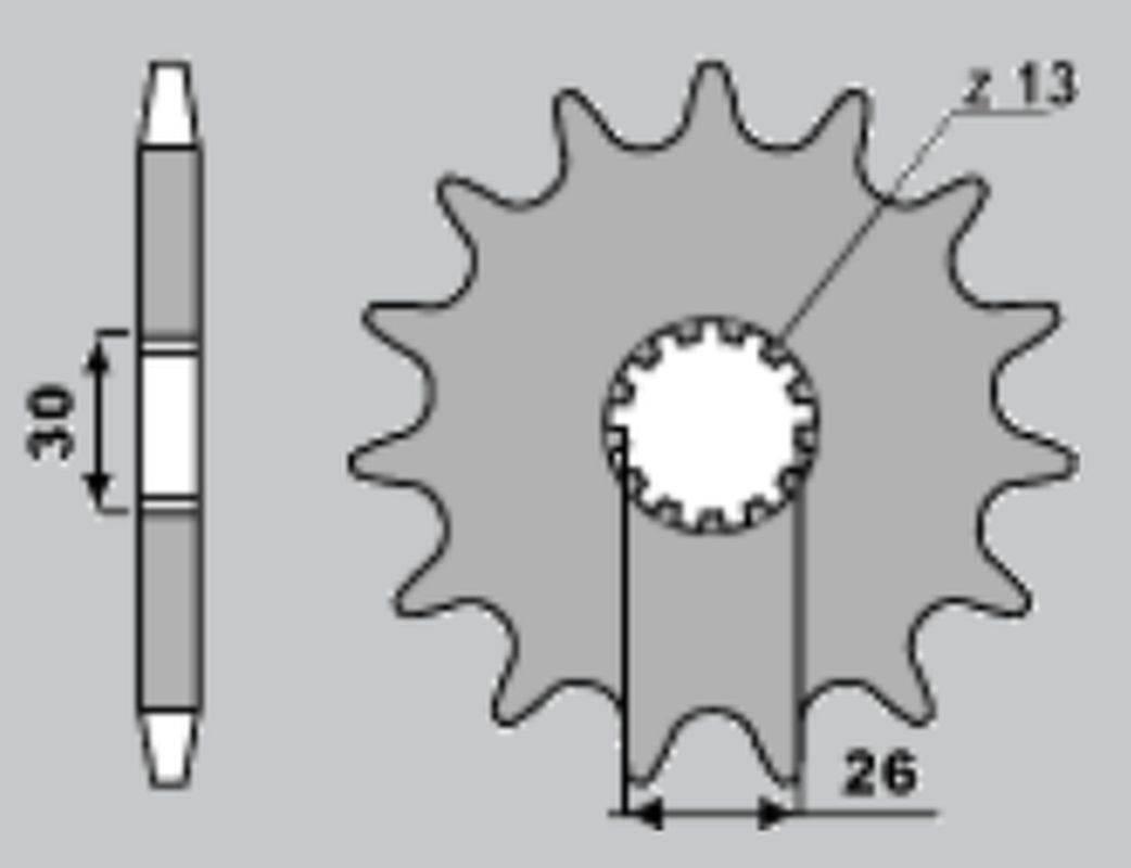 Cht Zębatka Przednia 2090 19 Triumph 955 1050 1200