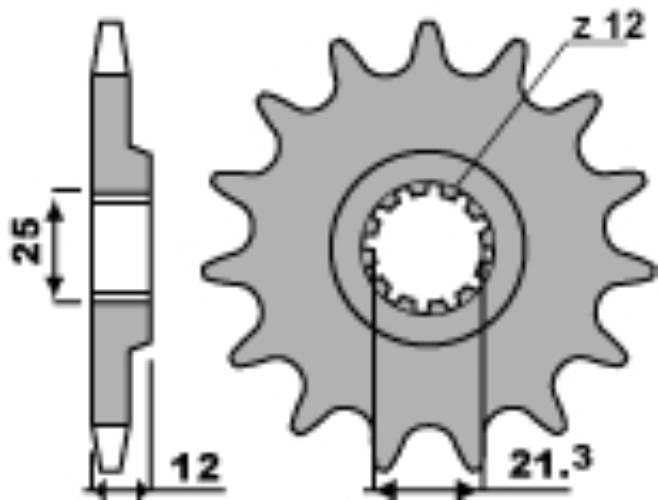 Pbr Zębatka Przednia 2092 13 18Nc Vor 450/580 Łańc. 520 Made In Italy