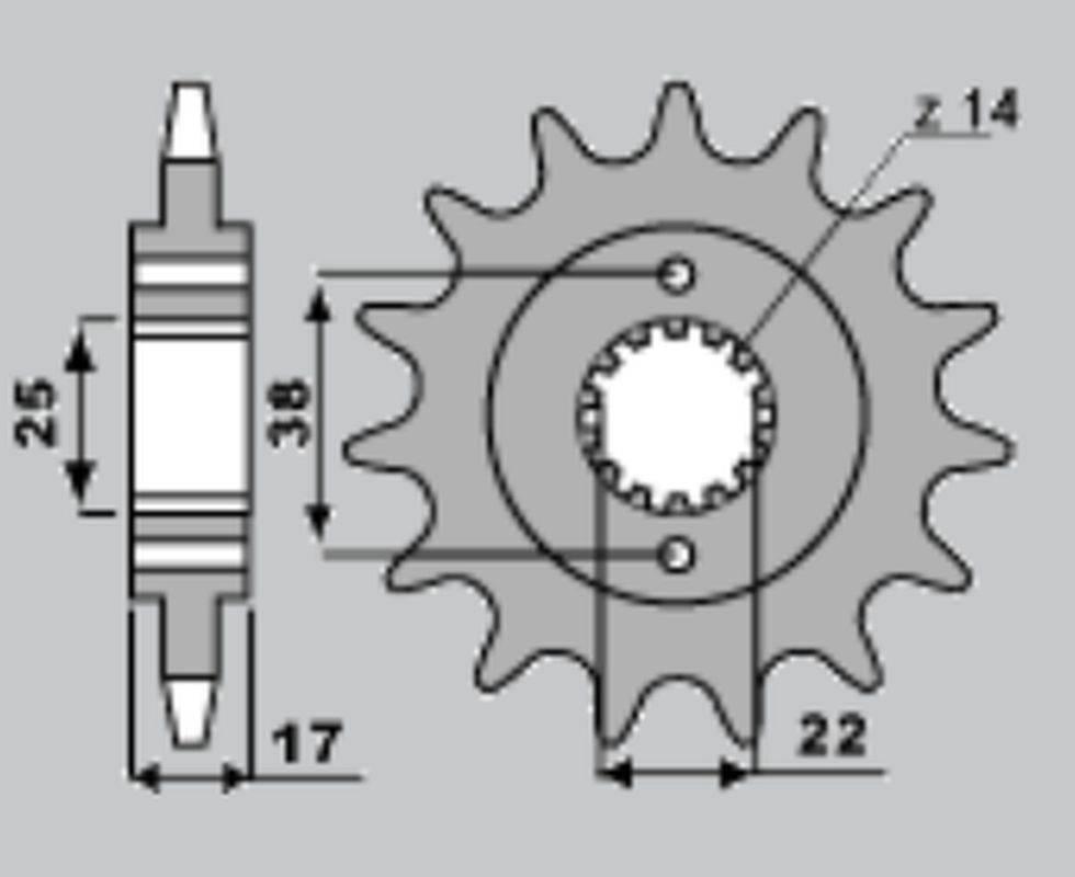 Cht Zębatka Przednia 2094 15 Ducati 900 Monster I.e. 00-02 4041-15