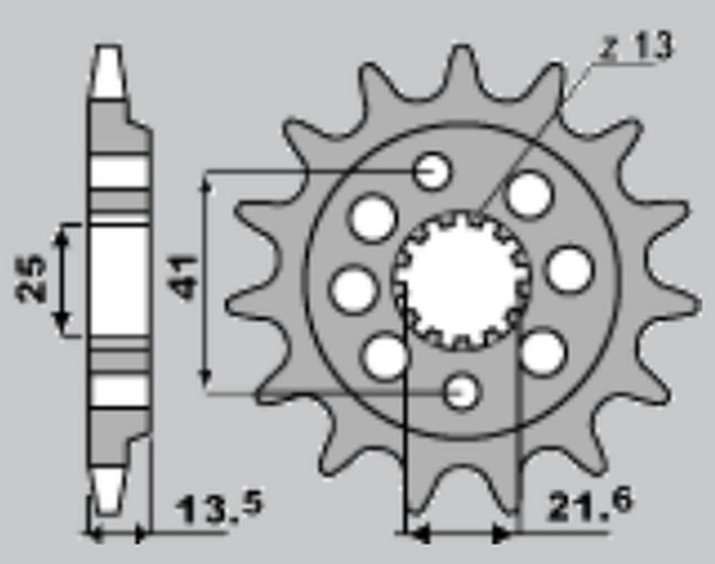 Cht Zębatka Przednia 2099 15 A4254043150 Jtf1307.15 Honda Xr 650 '00-'07