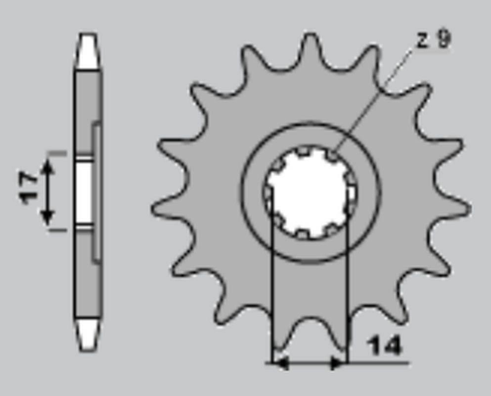 Cht Zębatka Przednia 210 13 Cagiva Mito 50 99, Prima Super City 50 92-96 70