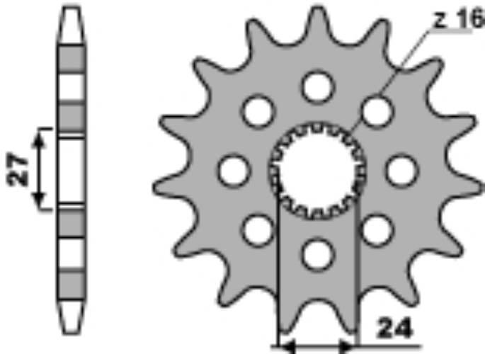 Pbr Zębatka Przednia 2190 18 18Nc Suzuki Gsxr 1000/1300 09-13 Łańc. 530 Mad