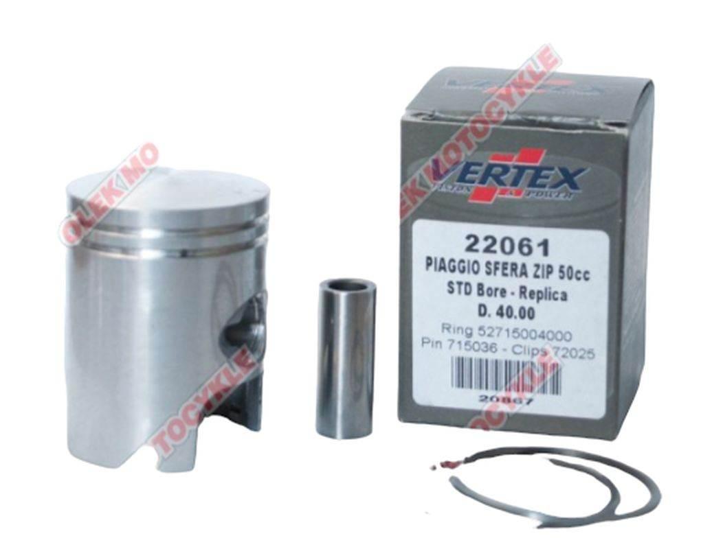 Vertex Tłok Piaggio,Sfera,Zip,Quarz,Free 41,60 Mm +1,60 Pierścienie 5271500