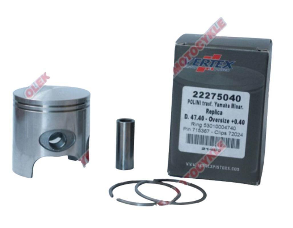 Vertex Tłok Polini, Minarelli, Yamaha 47,95Mm Sworzeń 10Mm Pierścienie 5300