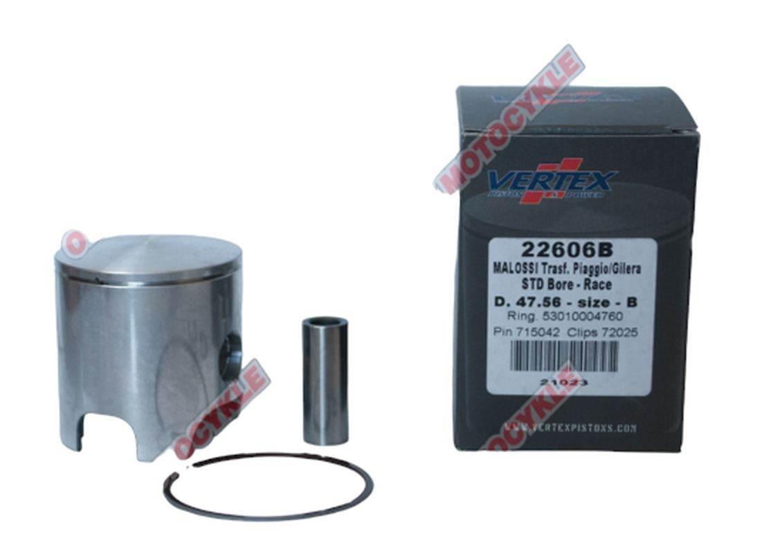 Vertex Tłok Malossi Piaggio, Gilera 47,57Mm Sworzeń 12Mm Pierścienie 530100