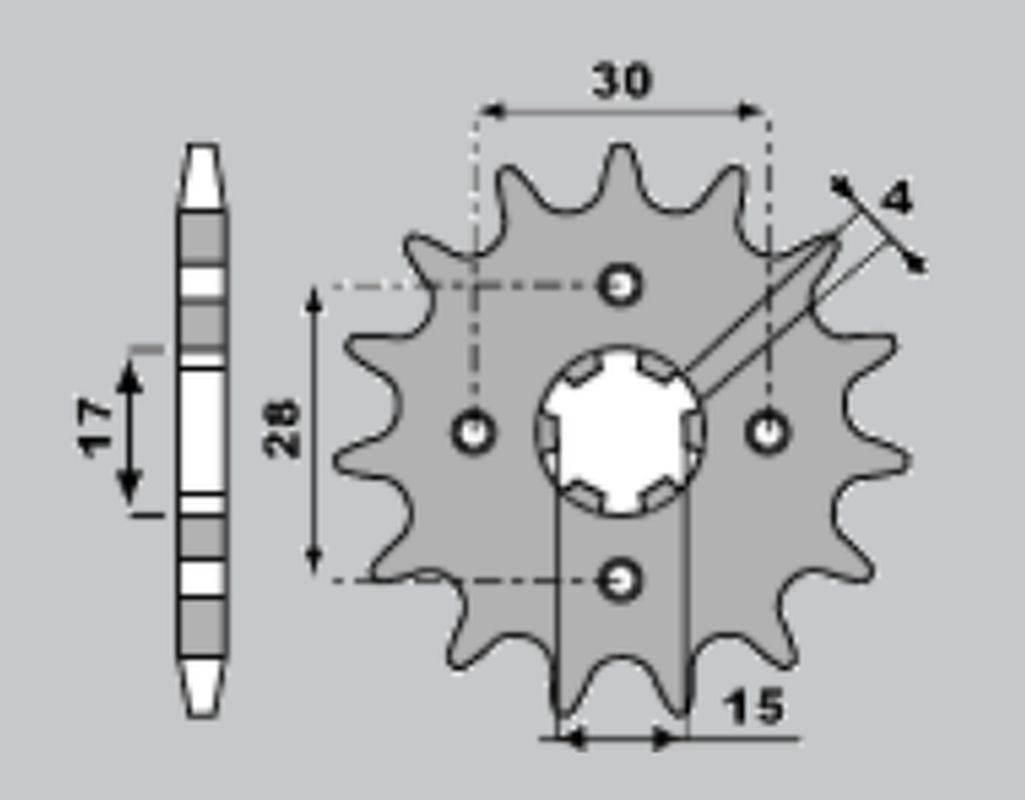 Pbr Zębatka Przednia 255 14 18Nc Nsr 50 + 1 Łańc. 420 Made In Italy