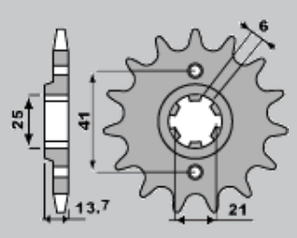 Cht Zębatka Przednia 268 15 Honda Vf 500F 84-87 Jtf286.15