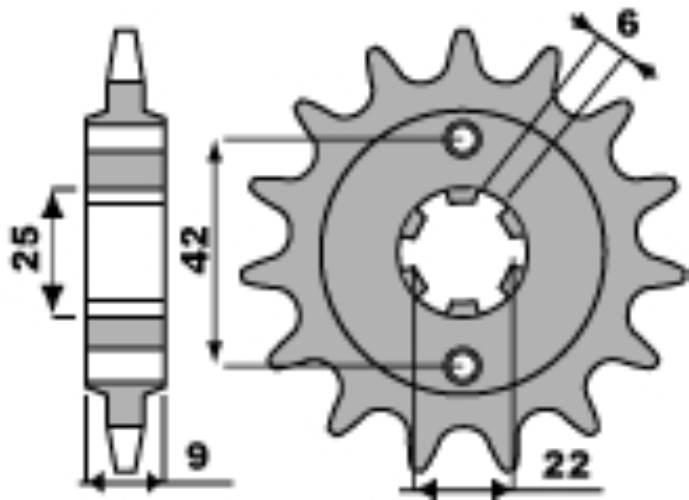 Pbr Zębatka Przednia 276 15 18Nc Honda Cb 250 81-83, Cm 250 82-84 Łańc. 520
