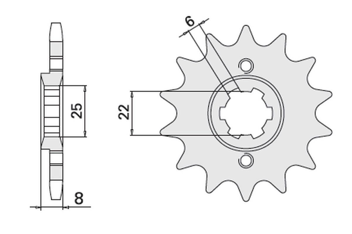 Cht Zębatka Przednia 281 15 Honda 306-15 Jtf281.15