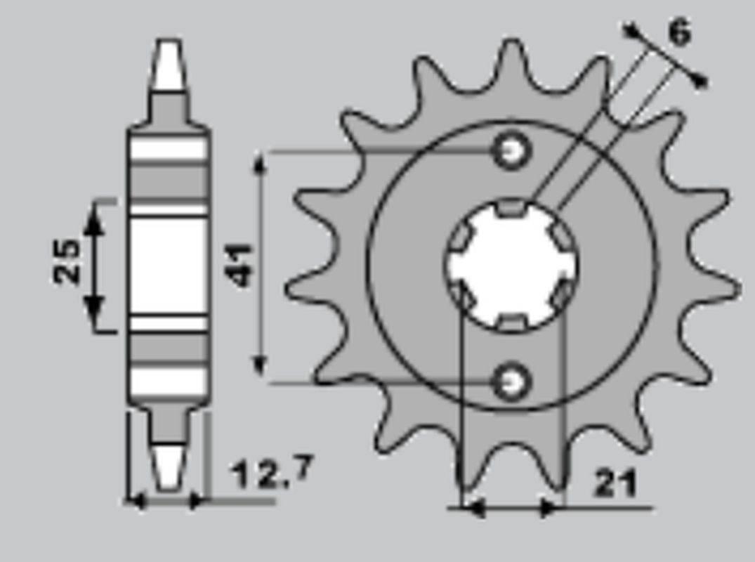 Pbr Zębatka Przednia 288 17 18Nc Honda Cb 550F/K 75-80 Łańc. 530 Made In It