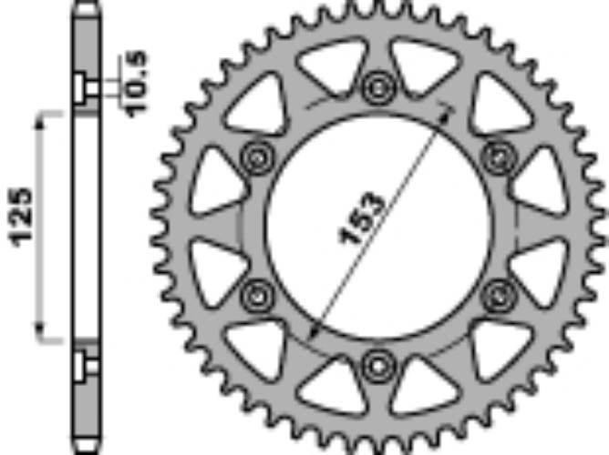 Pbr Zębatka Tylna 288 40 C45 Honda Xr 250L 91-94, Crf 250L 13-15 Jtr301.40