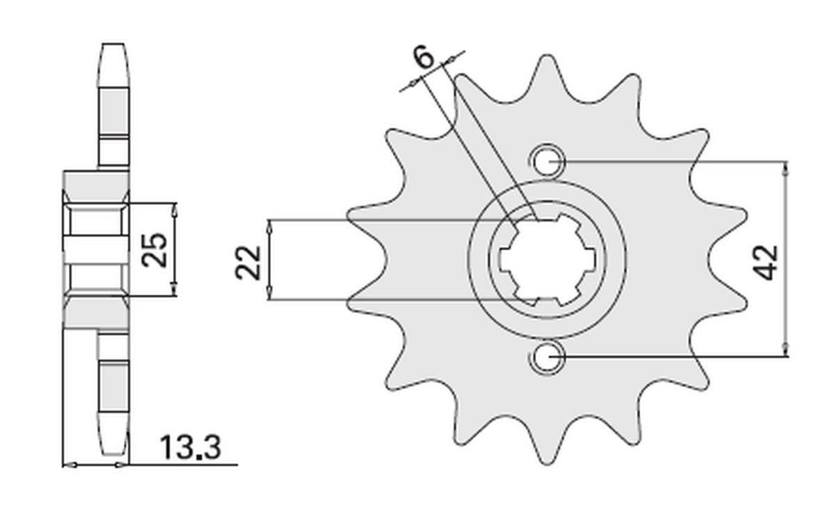 Cht Zębatka Przednia 291 16 Honda Cb 450S Jtf291.16