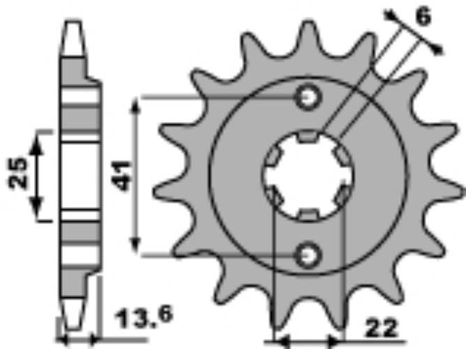 Pbr Zębatka Przednia 293 16 18Nc Honda Vt 600C 88-89 Jtf293.16 Łańc. 525 Ma