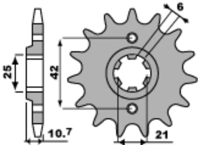 Pbr Zębatka Przednia 338 16 18Nc Honda Cb 650 79-84 Jtf338.16 Łańc. 530 Mad