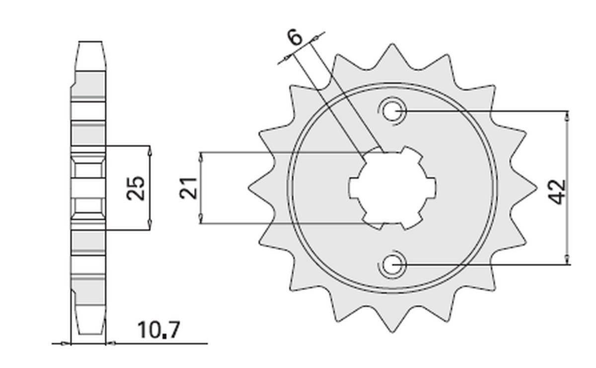Cht Zębatka Przednia 338 16 Honda Cb650 79-84 Jtf338.16 338-16