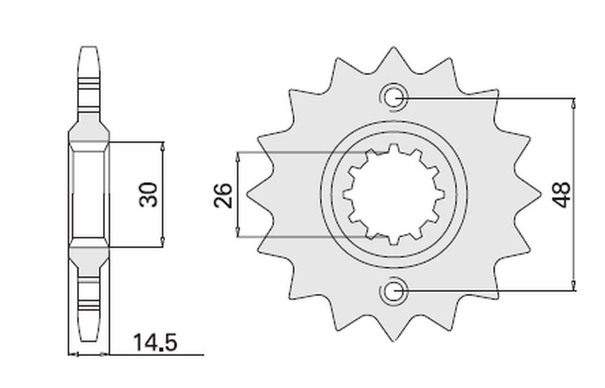 Cht Zębatka Przednia 339 17 Honda Cbr/Vfr/Cb/Vf