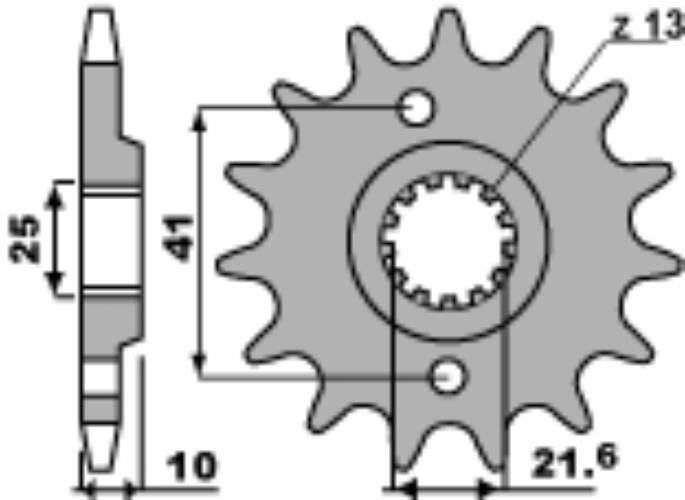 Pbr Zębatka Przednia 345 14 18Nc Honda Slr/Fx/Fmx 650 Łańc. 520