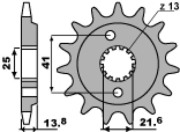 Pbr Zębatka Przednia 346 15 18Nc Łańc. 525