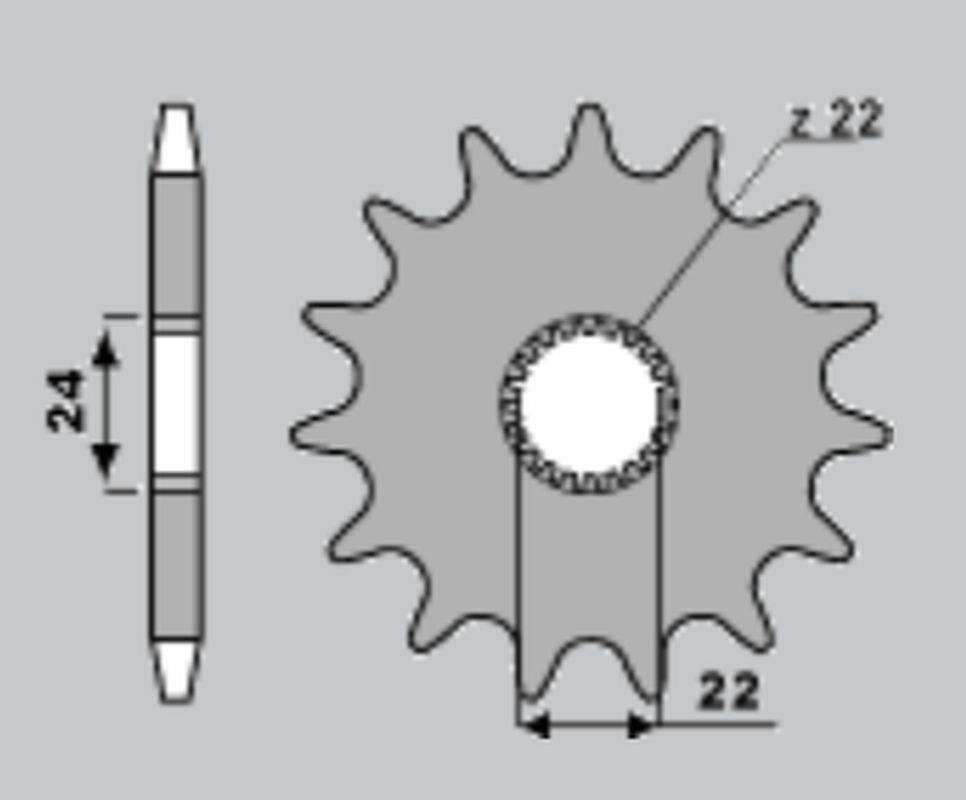 Pbr Zębatka Przednia 406 11 18Nc Aprilia Climber 240/280/300`89-96 Jtf394.1