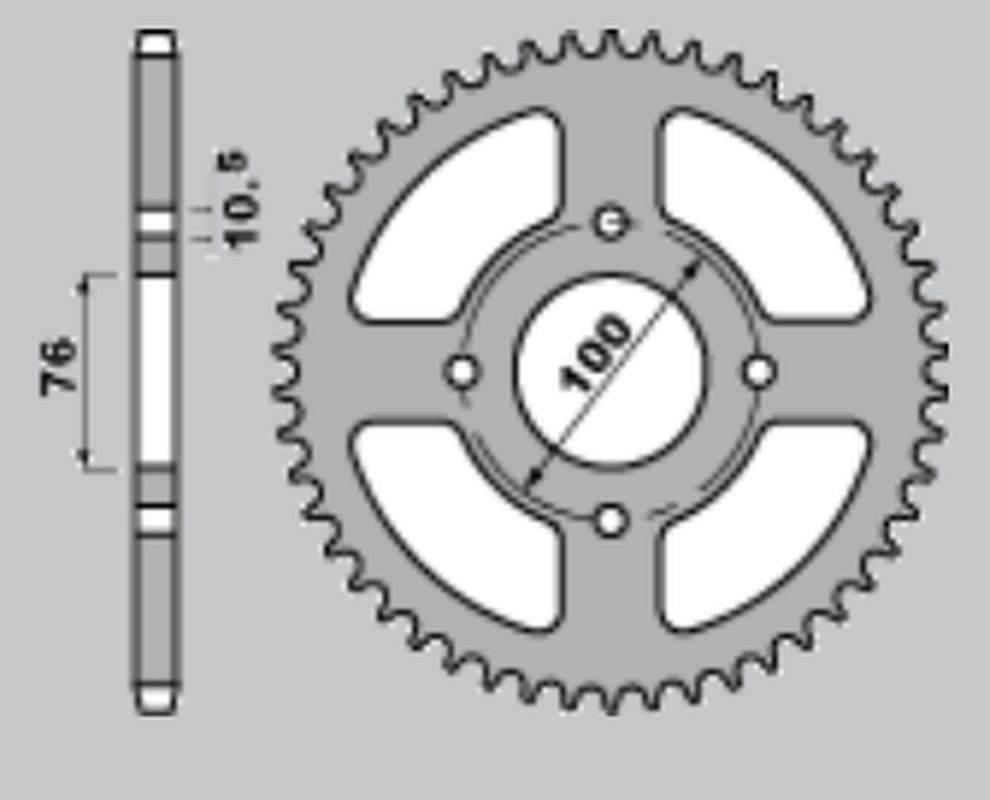 Cht Zębatka Tylna 4301 43 430143 Suzuki Lt-E Lte 250/300/500 '82-'87, Ltr L