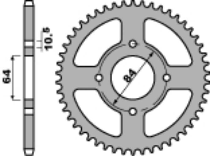 Pbr Zębatka Tylna 4302 39 F Suzuki Lt-E/Lt-F 160 89-01 Łańc. 520 Jtr1826.39