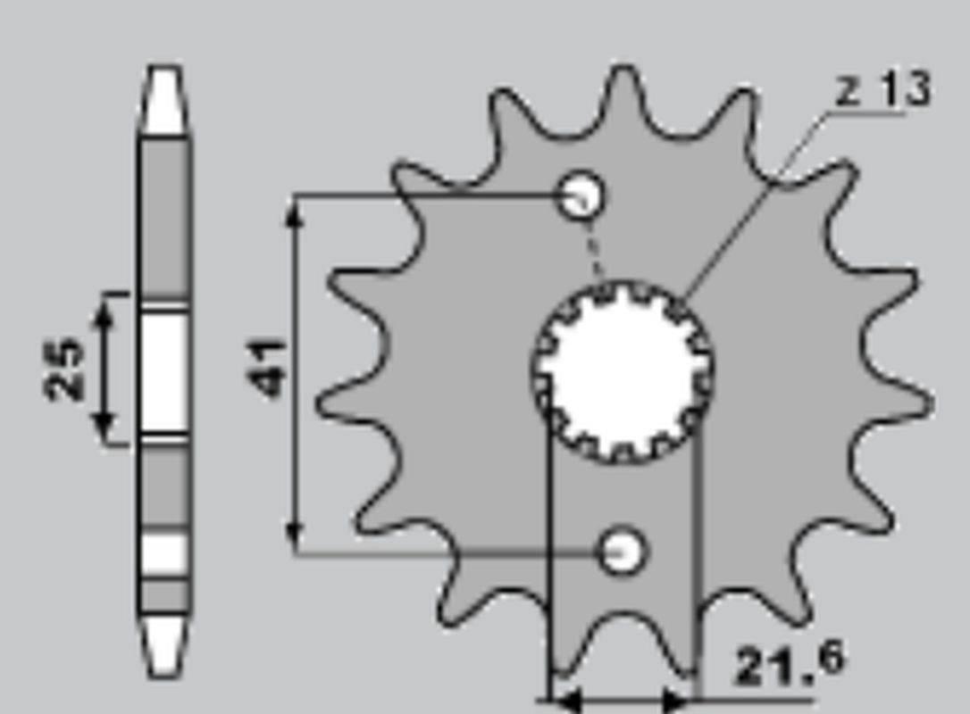 Cht Zębatka Przednia 438 14 A4250436140 Suzuki Dr 650