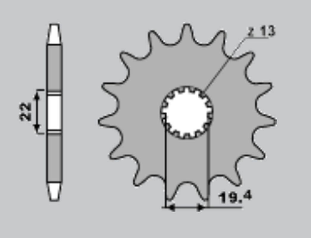 Pbr Zębatka Przednia 439 15 18Nc Suzuki Gr 650 83-85 Gsx 400 F Łańc. 530