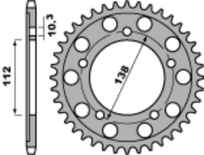 Pbr Zębatka Tylna 4448 48 C45 R6 99-02 Jtr1871.48 Łańc. 530 Made In Italy