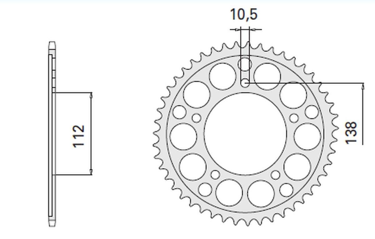 Cht Zębatka Tylna 4448 49 2097-49 Yamaha 600 Yzf-R6 Mod.cat.530 '99-'02