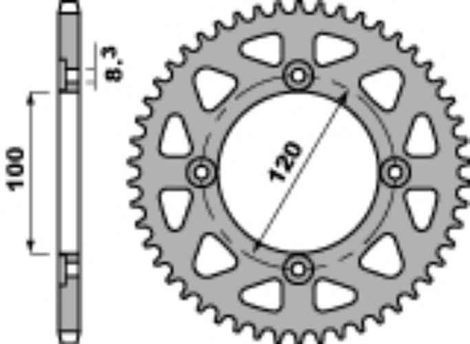 Pbr Zębatka Tylna 4453 62 F Beta 50Rr 05-09 Łańc. 420