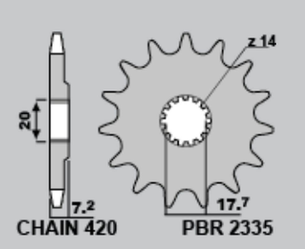 Pbr Zębatka Tylna 4738 47 Yamaha Yz 65 '18-'19 Jtr1798.47