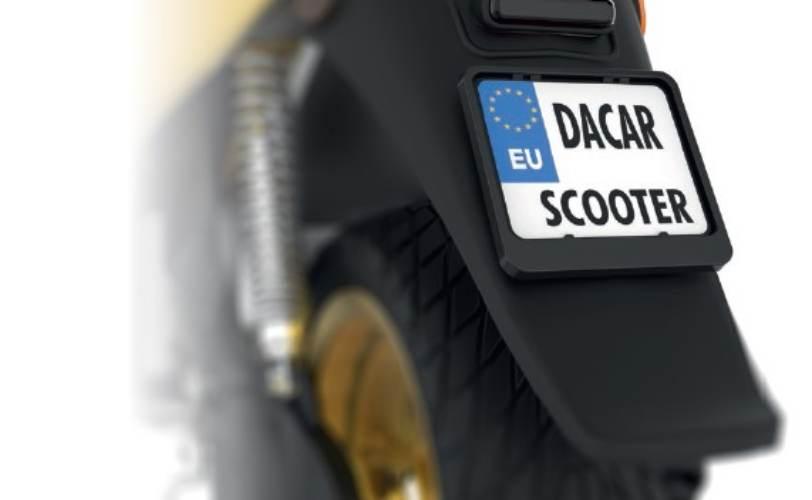 Biketec Ramka Pod Tablicę Rejestracyjną Skuter/Scooter Kolor Czarny 47870