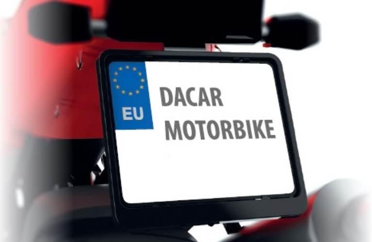 Biketec Ramka Pod Tablicę Rejestracyjną Motocykl/Motorbike Kolor Czarny 487