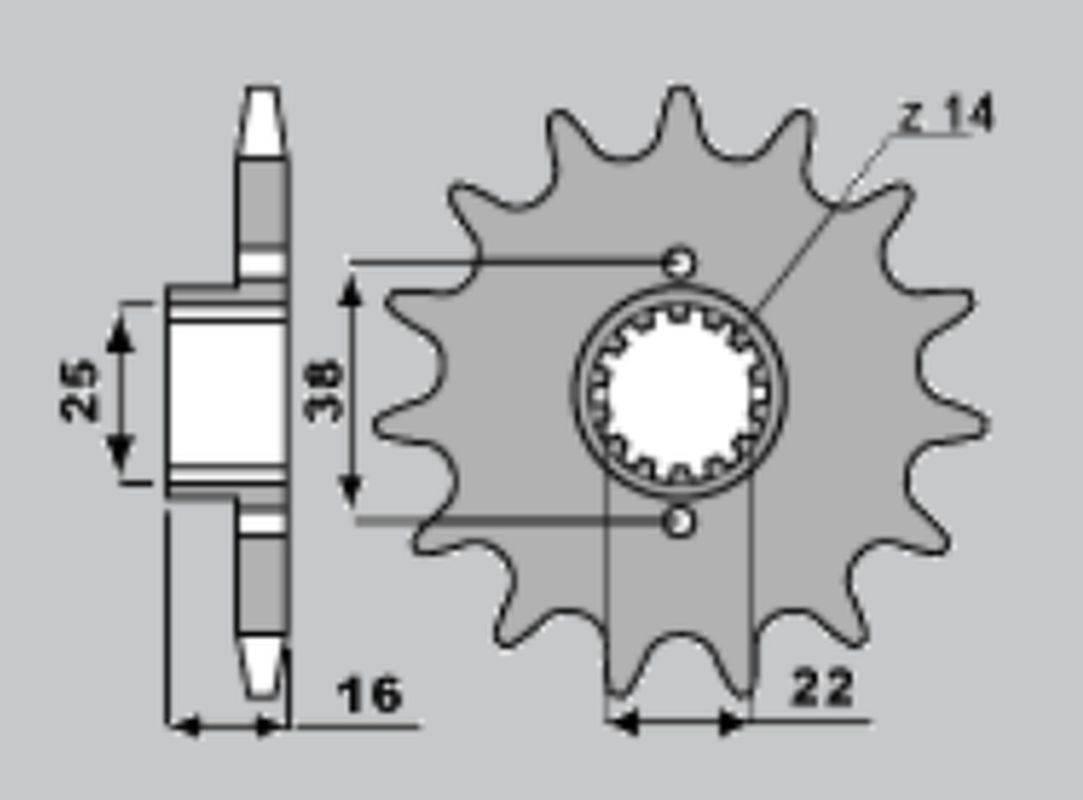 Pbr Zębatka Przednia 490 15 18Nc Łańc. 520 Made In Italy