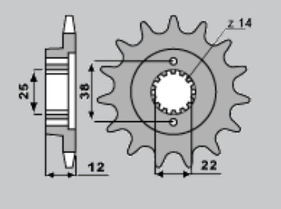 Cht Zębatka Przednia 495 15 Ducati 750 Paso 87-90 495-15